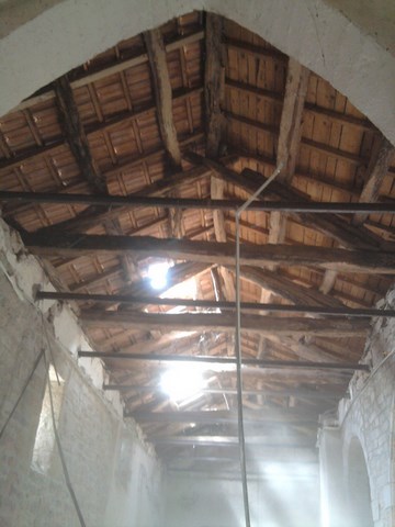 Toiture après dépose faux plafond